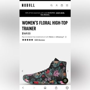 Nobull Women’s floral High-Top Trainer